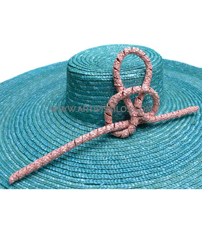 Natural straw ornament "LAZO"
