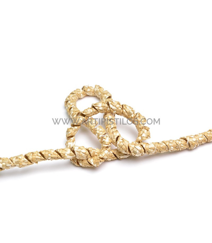 Natural straw ornament "LAZO"