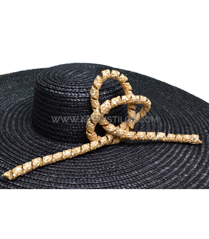 Natural straw ornament "FLOR"