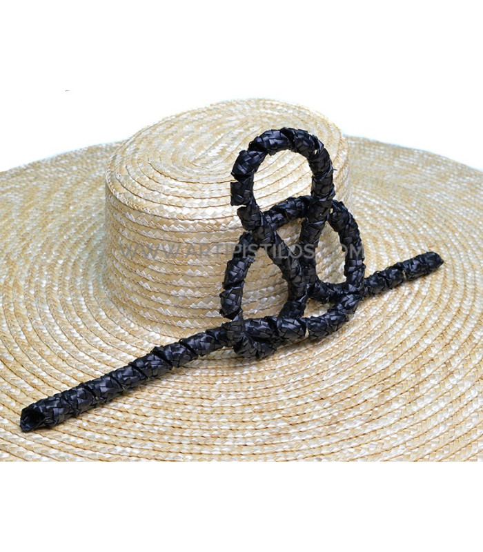 Natural straw ornament "LAZO"