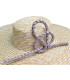 Natural straw ornament "FLOR"