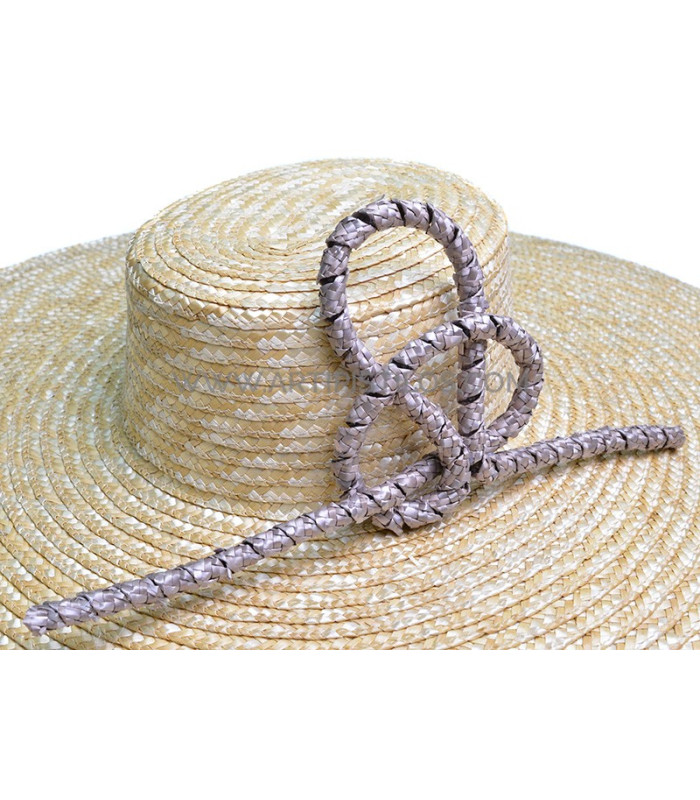 Natural straw ornament "FLOR"