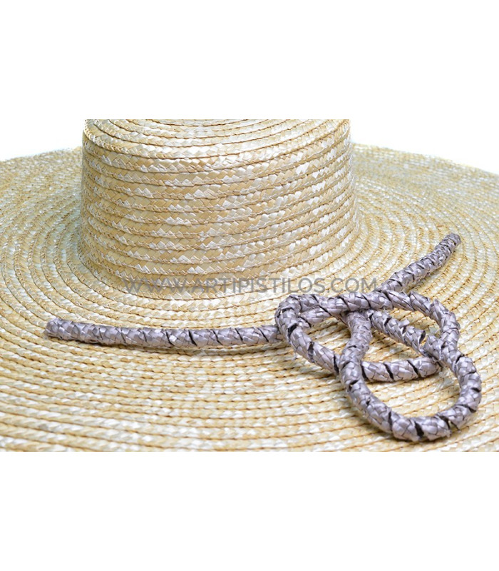 Natural straw ornament "FLOR"