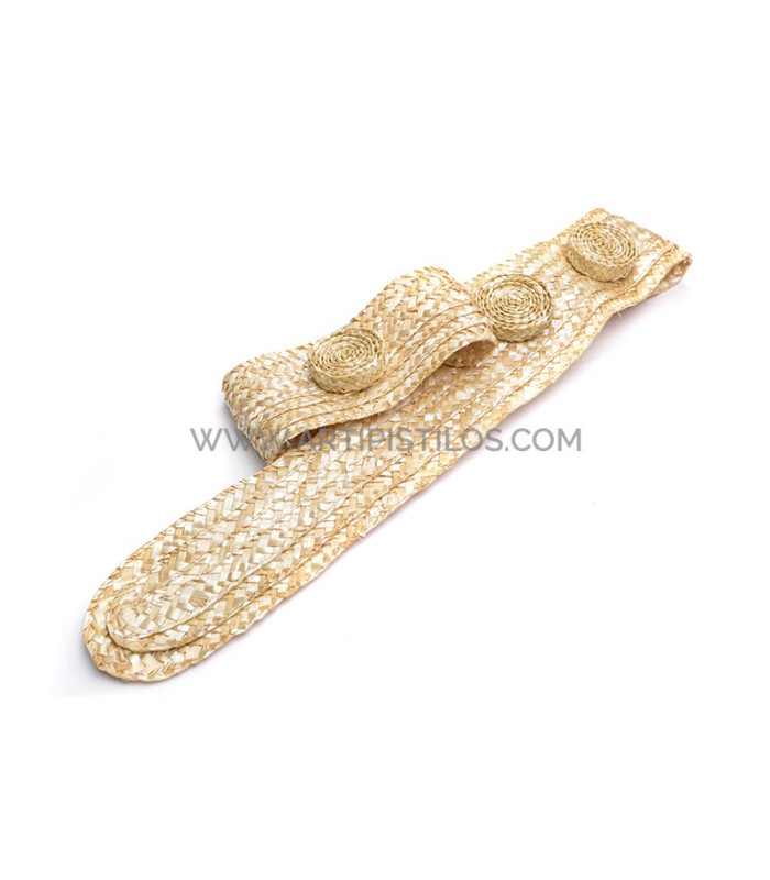 Ornamento de paja natural trenzada "BELT"
