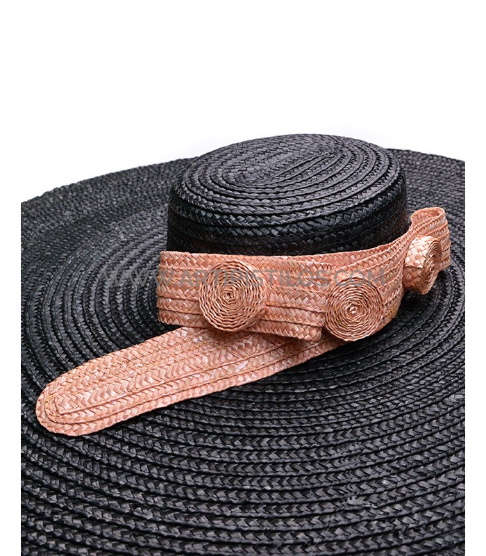Ornamento de paja natural trenzada "BELT"