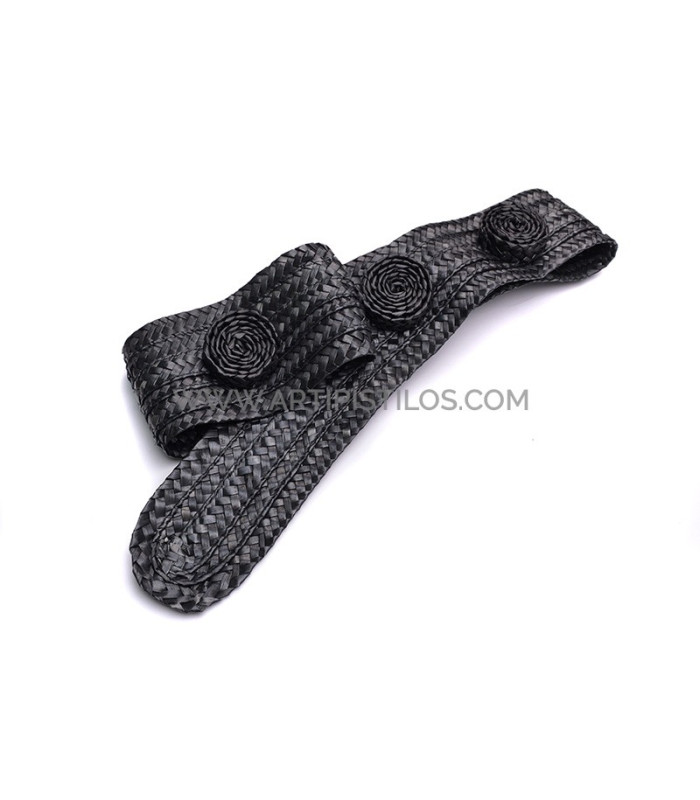 Ornamento de paja natural trenzada "BELT"