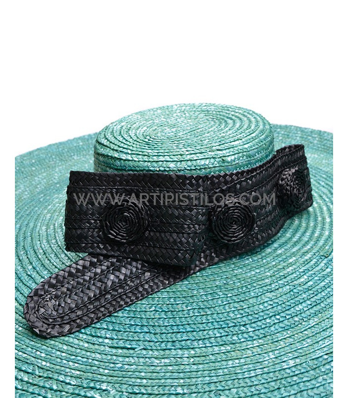 Ornamento de paja natural trenzada "BELT"