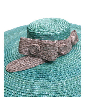 Ornamento De Paja Natural Trenzada "belt" - pamelas y tocados - pamelas y tocados - pamelas y tocados - pamelas y tocados - pamelas y tocados - pamela