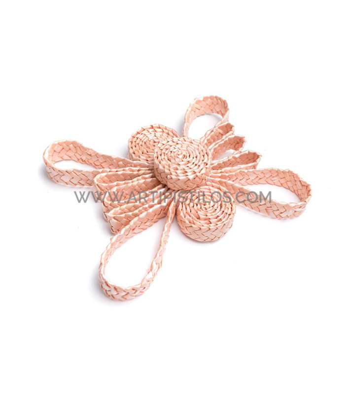 Ornamento de paja natural trenzada "MARIPOSA"