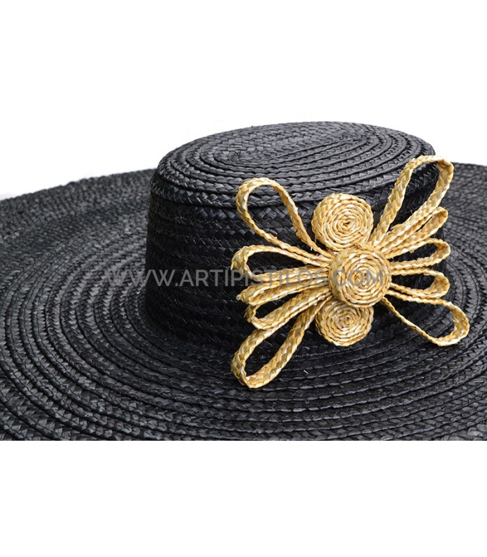 Ornamento de paja natural trenzada "MARIPOSA"