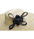 Ornamento de paja natural trenzada "MARIPOSA"