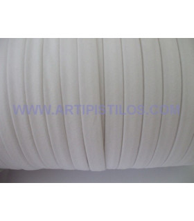 Espagueti 10 Mm. Mate Blanco 1 Metro De Largo X 10 Mm. De Ancho - para pegar tela
