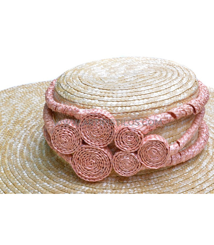 Braided natural straw ornament "OCTOPUS"