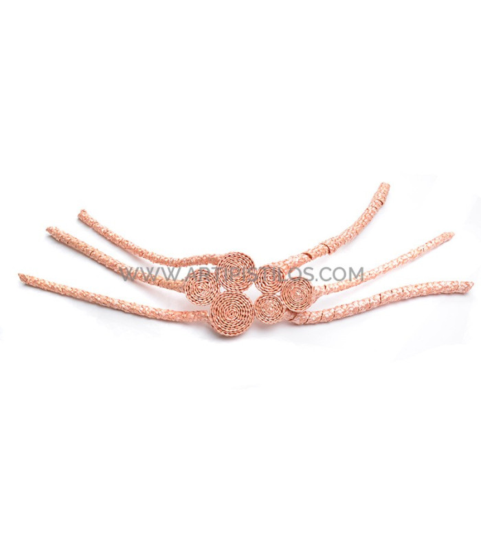 ORNAMENTO DE PAJA NATURAL TRENZADA "OCTOPUS"
