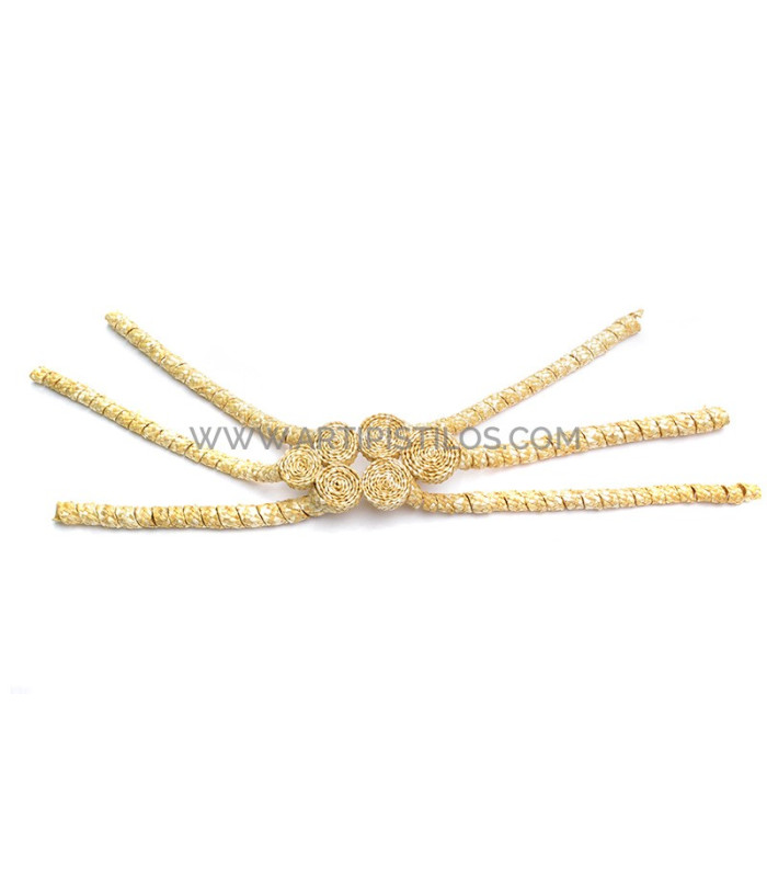 Braided natural straw ornament "OCTOPUS"