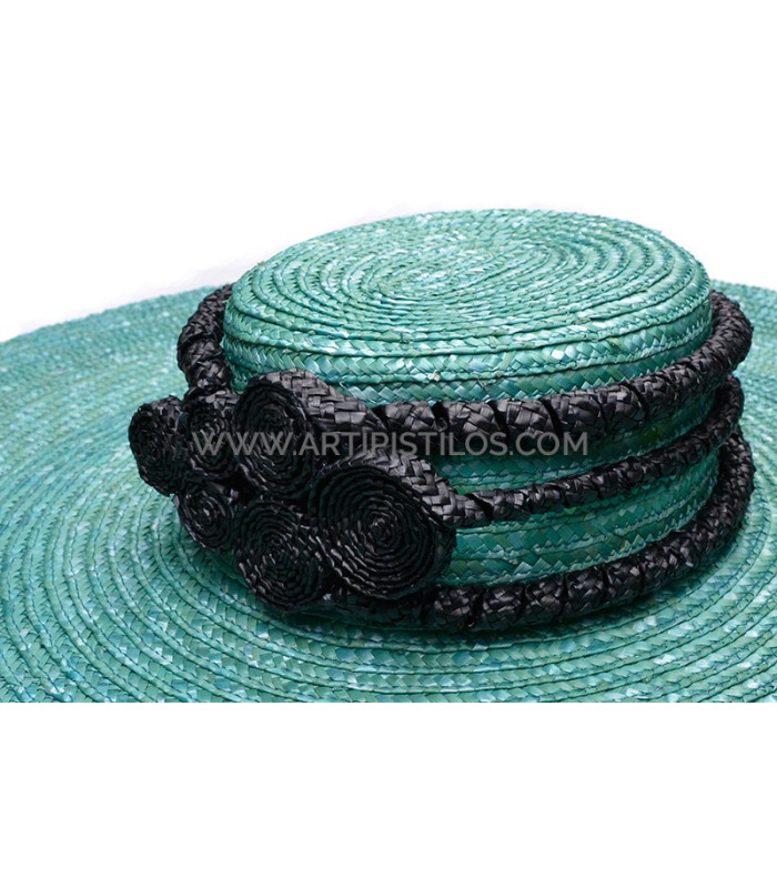 Braided natural straw ornament "OCTOPUS"