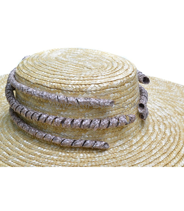 ORNAMENTO DE PAJA NATURAL TRENZADA "OCTOPUS"