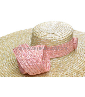 Braided natural straw ornament "MAUD"