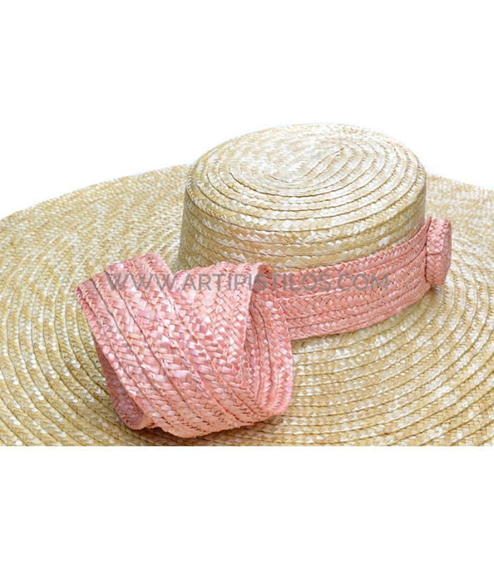 Braided natural straw ornament "MAUD"