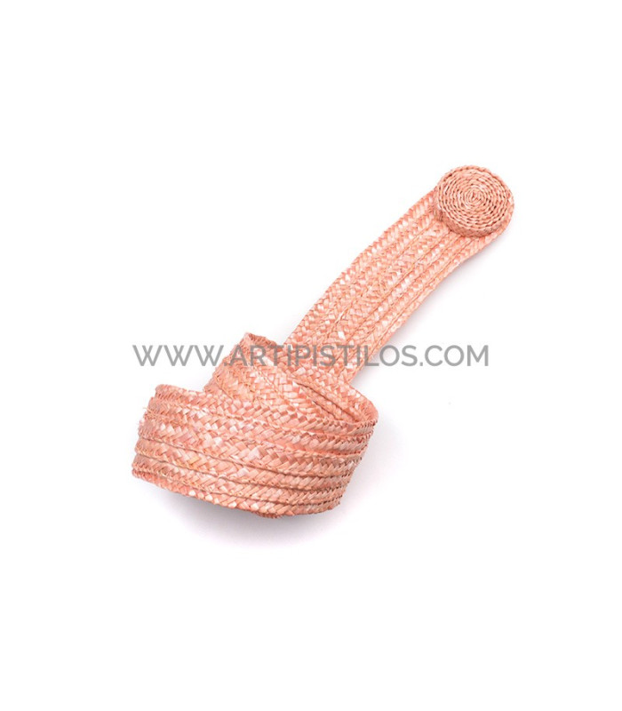 Ornamento de paja natural trenzada "MAUD"