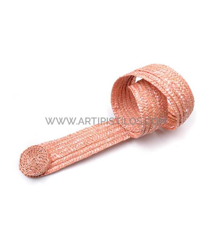 Ornamento de paja natural trenzada "MAUD"
