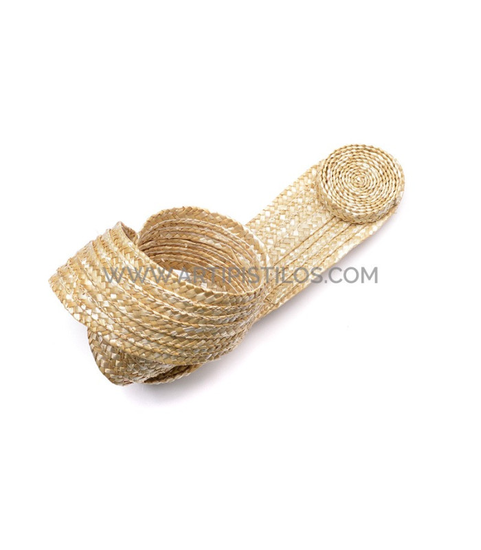 Ornamento de paja natural trenzada "MAUD"