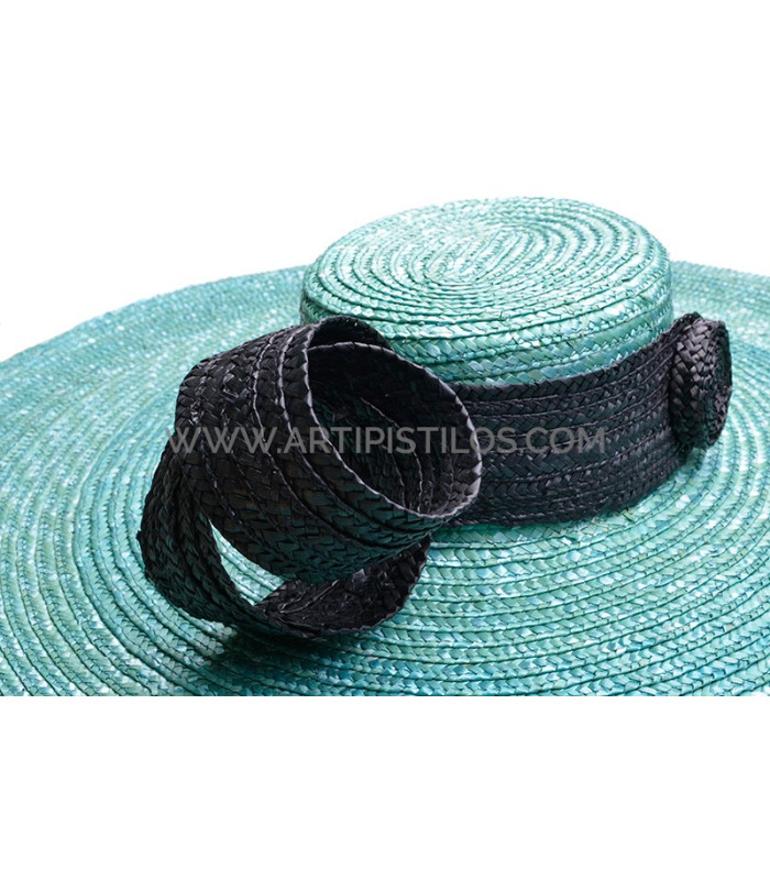 Braided natural straw ornament "MAUD"