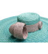 Ornamento de paja natural trenzada "MAUD"
