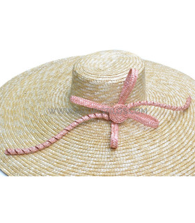 Braided natural straw ornament "ASPAS"