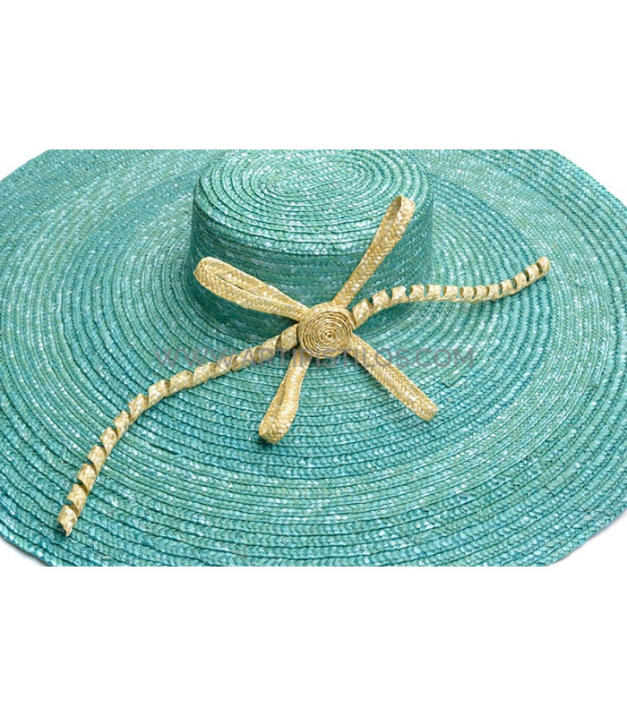 Ornamento de paja natural trenzada "ASPAS"