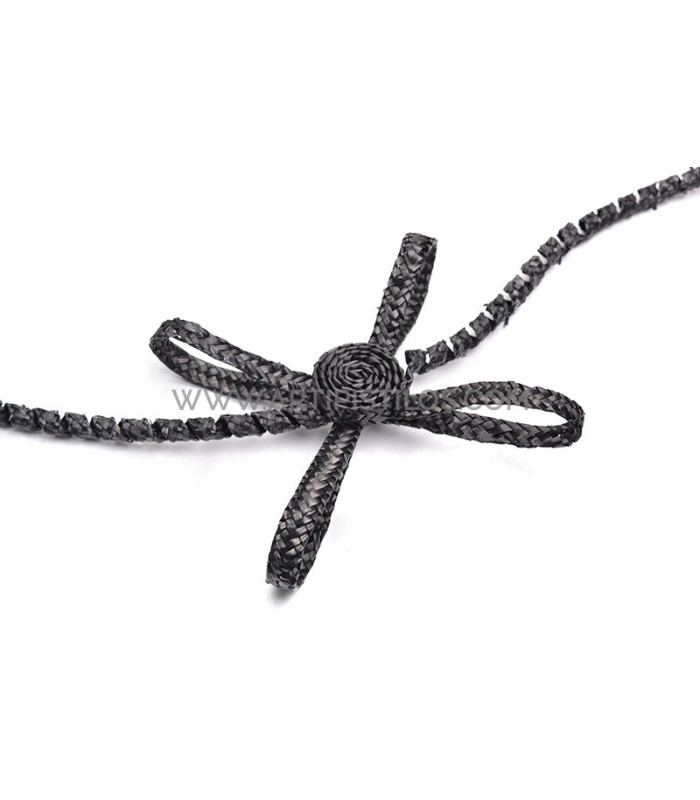 Braided natural straw ornament "ASPAS"