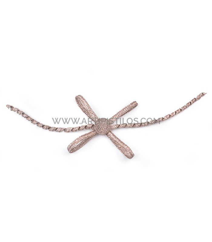 Ornamento de paja natural trenzada "ASPAS"