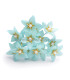 FLOR DE PORCELANA FRÍA CON PERLA 1,8 CM