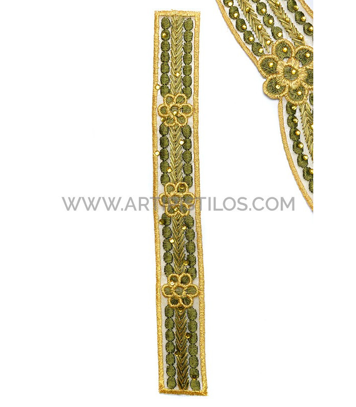 Adorno termoadhesivo para ropa (cuello y puños)
