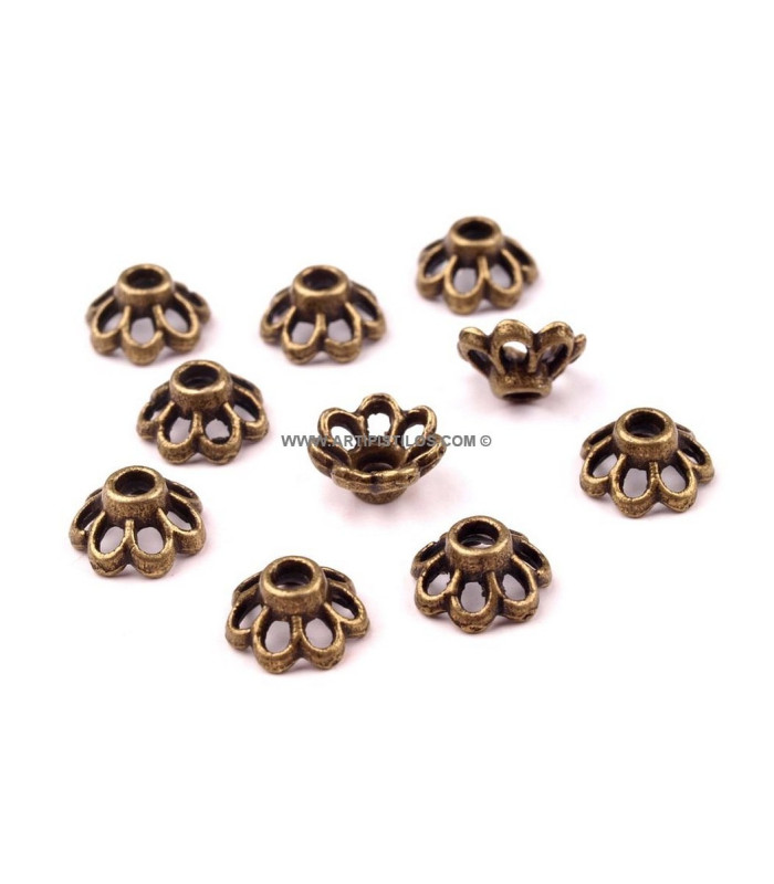 Metal filigree 4 x 7 mm