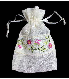 Bolsita Hilo De Algodón 10 X 15 Cms. Rosa 10 X 15 Cms. - colores para