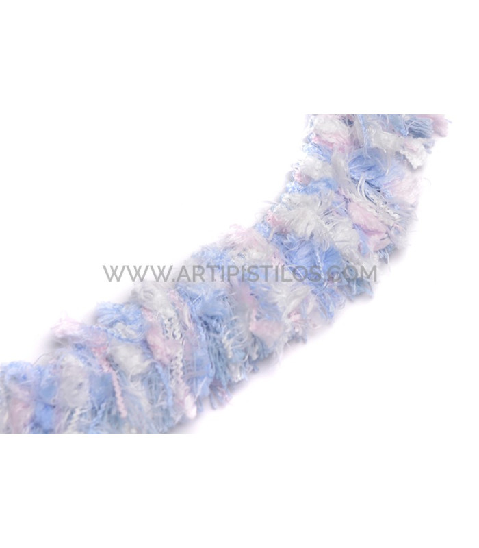 Fleco pasamanería lana acrilica 4 cm