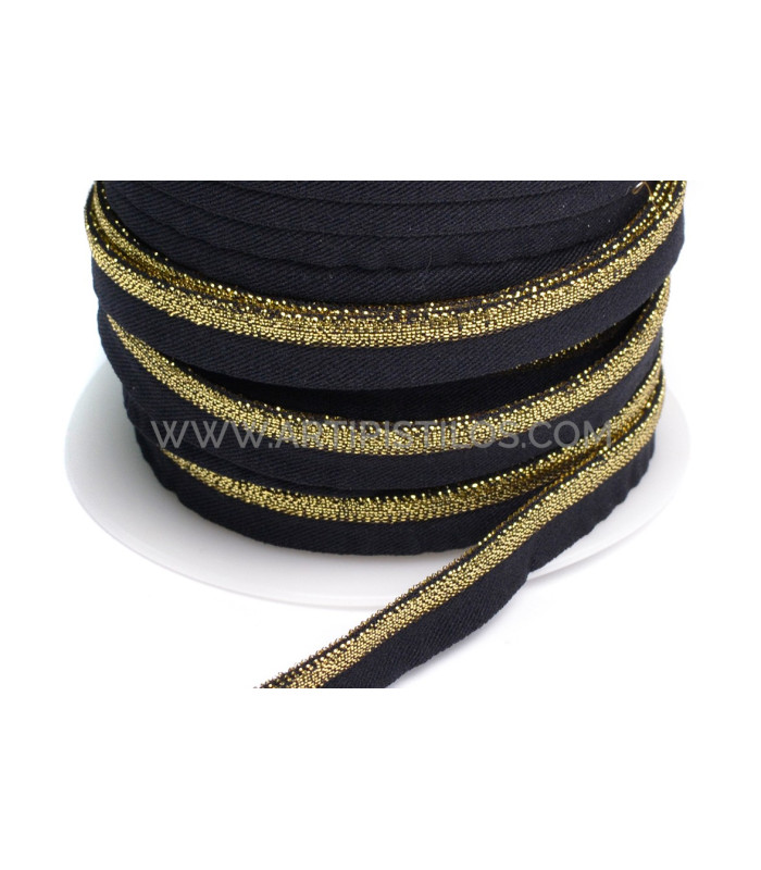 Elastic ribbon metal thread 10 mm