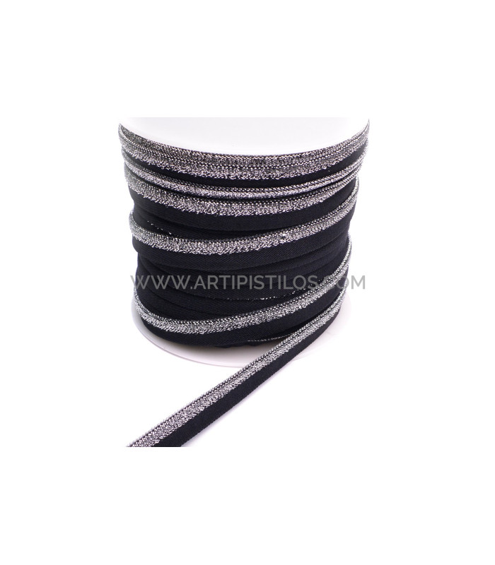 Elastic ribbon metal thread 10 mm