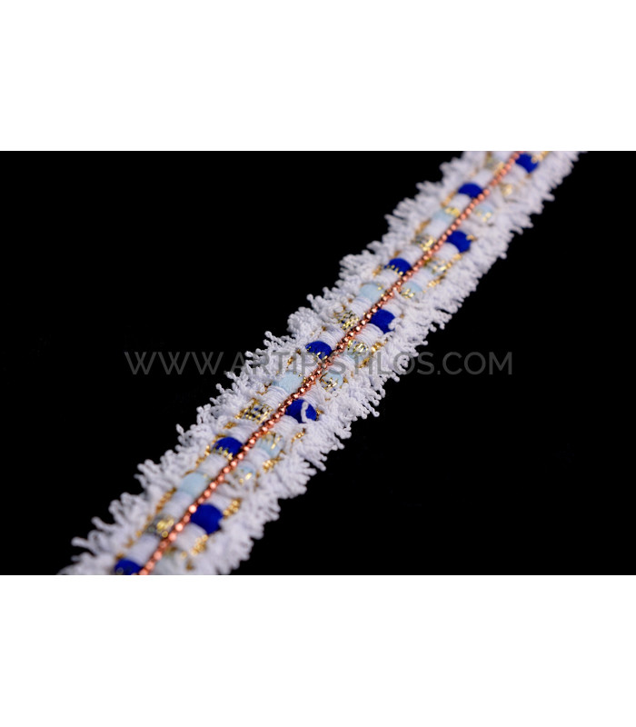 Lurex trimmings & metallic chain 20 mm