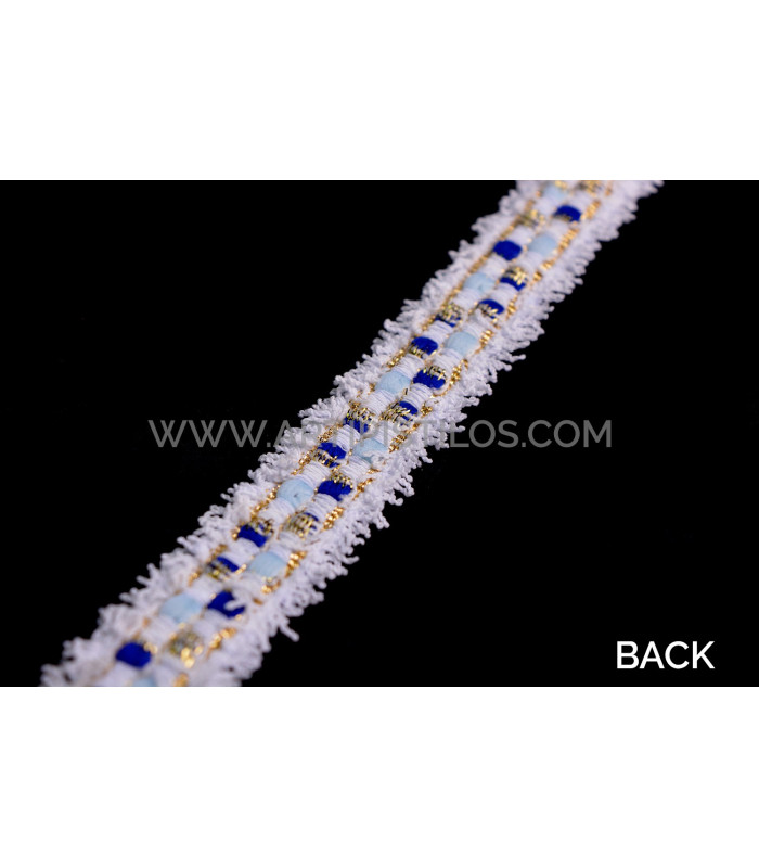 Lurex trimmings & metallic chain 20 mm
