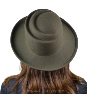 NIAIS Mujeres Vintage Lana De Fieltro Bowler Hat Invierno Fedora Hat Floppy Hat Bow Decoración Amplia ala Cloche Sombrero Derby Hat