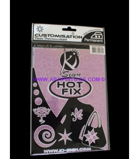 Tela Especial Para Fijar Con Plancha Purpura 15 X 20 Cms. - tejido