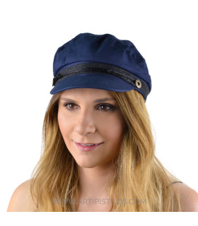 Gorra Unisex De Algodón "marino" Marino Talla-56 - acolchado