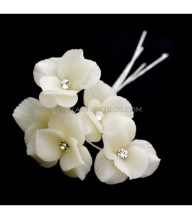 FLOR DE PORCELANA FRESCA 2,3 CM
