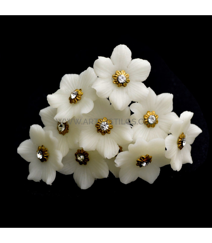 FLOR DE PORCELANA FRÍA 2,4 CM