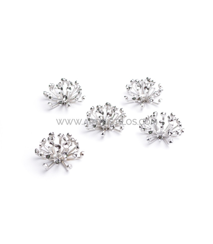 Aplicação metálica de 2 peças