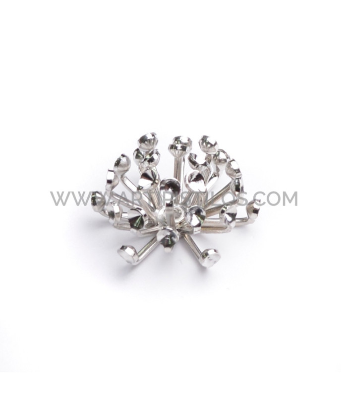 Aplicação metálica de 2 peças