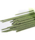 Arame floral japonês forrado com papiro trançado verde 36 cm