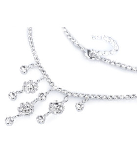 Colar de strasses - Brinco